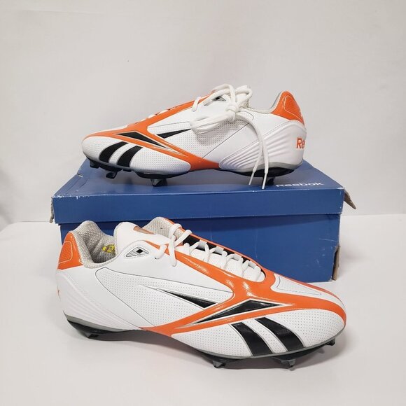 Reebok Equipment NFL Pro BurnerSpd III Low SD3 White/Orange Size Men's 14 - Picture 6 of 7